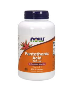 Now Foods Pantothenic Acid - Kwas pantotenowy (Witamina B5)- 500 mg 250 kaps.