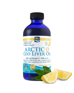 Nordic Naturals tran z dzikiego dorsza atlantyckiego Arctic-D Cod Liver Oil - Cytryna - 237 ml