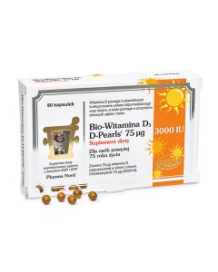 Pharma Nord Bio-Witamina D3 D-Pearls 3000 IU 75 µg - 80 kapsułek