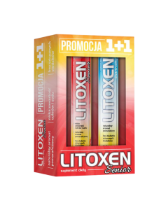 Xenico Pharma Litoxen Senior + Elektrolity zestaw promocyjny 1+1 (2 x 20 tabletek musujących)