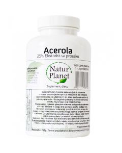 Natur Planet Acerola - Ekstrakt w proszku, 250 g - Na odporność