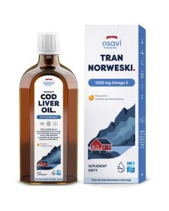 Osavi - Tran Norweski 1000mg Omega 3 - smak pomarańczowy 250ml