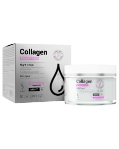 DuoLife Beauty Care Collagen Night Cream Przeciwzmarszczkowa pielęgnacja twarzy - 50 ml