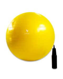YellowGYM ball yellowSport  piłka do ćwiczeń i rehabilitacji-75cm-Żółty