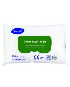 Chusteczki myjąco-dezynfekujące bez alkoholu Diversey Oxivir Excel Wipe - 100 sztuk