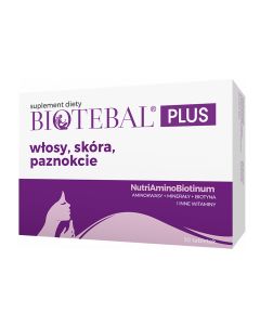 Biotebal Plus Na włosy, skórę i paznokcie - 30 tabletek