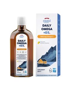 Osavi - Tran norweski Omega-3 1000 mg  - smak cytryna mięta 250 ml