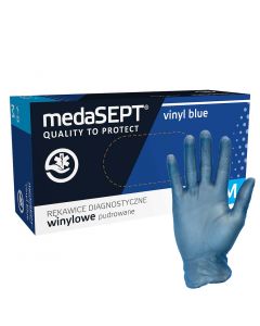 Rękawice winylowe niebieskie medaSEPT Vinyl Blue