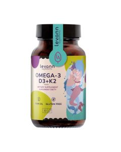 Levann OMEGA3 + D3 + K2 - Wzmacnia system odpornościowy, poprawia krążenie i widzenie - 30 kapsułek