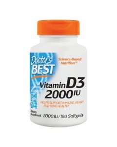 Doctor's Best Witamina D-3 2000 IU - 180 kaps.