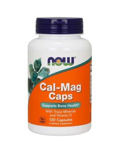 Now Foods Cal-Mag Caps  - Wapń, magnez, cynk, mangan - 120 kapsułek