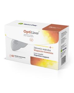 NaturDay OptiLiver Spirulina -  prawidłowe funkcjonowanie wątroby i układu pokarmowego - 60 kaps.