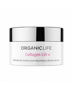 Botaniczny krem przeciwzmarszczkowy na noc Collagen Lift Organic Life - 50 g