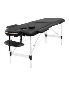 4Fizjo stół do masażu aluminiowy - czarny 60 cm