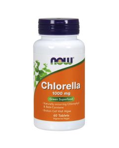 Now Foods Chlorella 1000mg - Układ odpornościowy, 60 tabl.