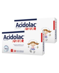 Acidolac Junior - Wzmocnij układ odpornościowy Twojego malucha!  2 x 20 misio-czekoladek