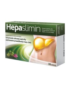 Hepaslimin Aflofarm wsparcie wątroby - 30 tabletek