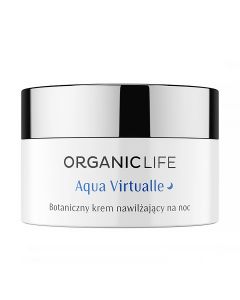 Botaniczny krem na noc nawilżający Aqua Virtualle Organic Life - 50 g