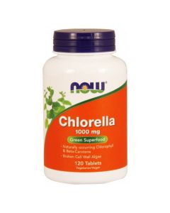 Now Foods Chlorella - Wspiera system odpornościowy - 1000 mg 120 kaps.