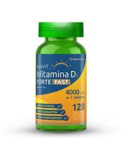 Witamina D3 Xenivit Forte Fast 4000 j.m. - 120 tabletek do ssania