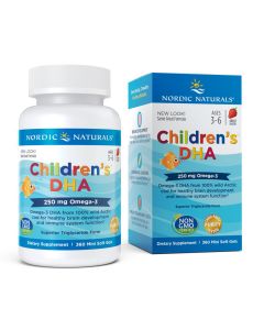 Nordic Naturals Children's Kwasy DHA 250 mg dla dzieci o smaku truskawkowym