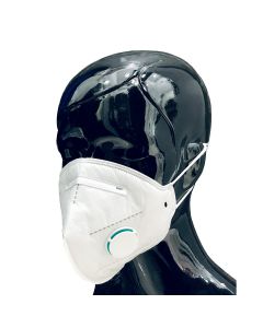 Półmaska ochronna z filtrem FFP2 z zaworem oddechowym - za uszy