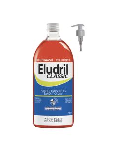 ELUDRIL Classic płyn do płukania jamy ustnej z chlorheksydyną z pompką - 1000 ml
