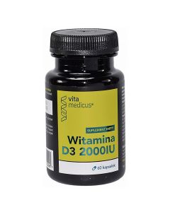 Naturalna witamina D3 2000 IU VitaMedicus - 60 kapsułek