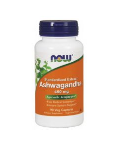 Now Foods Ashwagandha Extract 450 mg - Pamięć, koncentracja, 90 kaps.