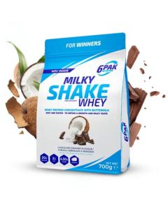 6PAK MILKY SHAKE WHEY WPC 80 700g Białko czekolada kokos