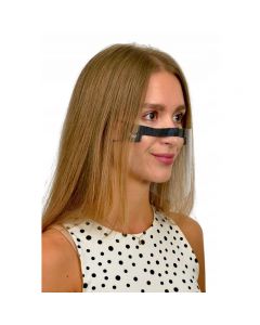Maska ochronna typu przyłbica mini na nos i usta z astestem – zestaw 3 sztuki