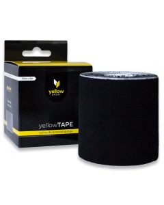 YellowTAPE Taśma do kinesiotapingu - Czarny - 7,5 cm