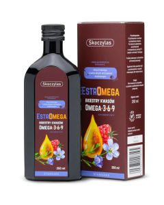 Skoczylas - Estromega standard - kwasy Omega 3-6-9 z witaminą E - 250 ml