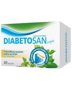 Diabetosan Caps - Utrzymanie prawidłowego poziomu glukozy we krwi - 60 kapsułek