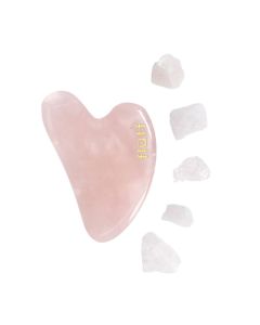 Fluff - Kamień Gua Sha do masażu twarzy - różowy