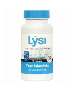 Lýsi Tran islandzki 500 mg - 120 kapsułek