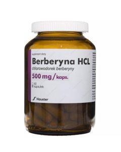 Berberyna Hauster - regulacja poziomu cukru 500 mg - 60 kapsułek