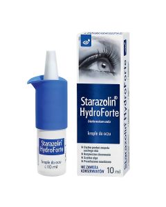 Krople do oczu Starazolin HydroForte - silne i przedłużone nawilżenie - 10 ml