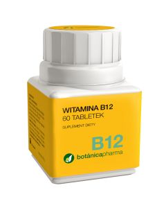 Botanicapharma Witamina B12 - Prawidłowa produkcja czerwonych krwinek, 60 tabletek