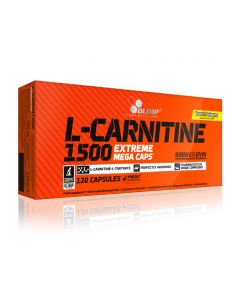 Olimp L-Carnitine 1500 Extreme Mega Caps 120 kaps -Zmniejsza zapasy podskórnej tkanki tłuszczowej