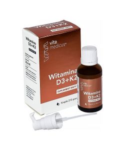 Naturalna witamina D3+K2 VitaMedicus - krople 29,4 ml (210 porcji)