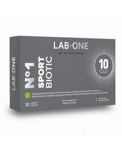 LAB ONE N°1 SportBiotic - Poprawa regeneracji i wydolności - 30 kapsułek