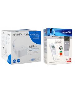 Zestaw Microlife: Inhalator tłokowy Microlife NEB 200 + Termometr elektroniczny Microlife NC150