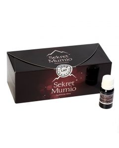 Sekret Mumio - Suplement diety w płynie - 21 buteleczek w opak.