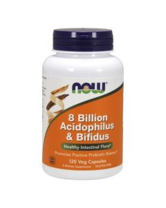 Now Foods 8 Billion Acidophilus & Bifidus 120 kaps. wegetariańskich