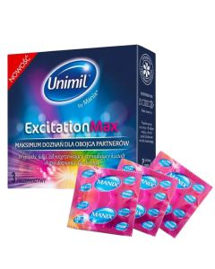 Prezerwatywy - Unimil Excitation Max - 3 lub 12 sztuk