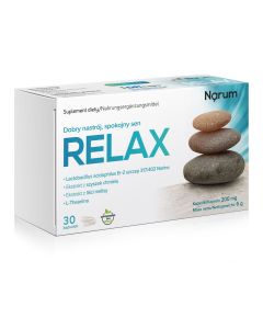 Narum Relax 200 mg -  Dobry nastrój i spokojny sen - 30 kapsułek