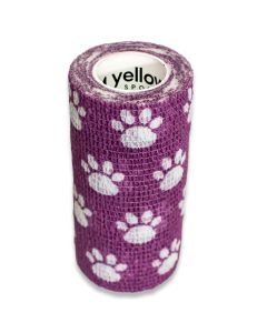 yellowBAND bandaż kohezyjny różne rozmiary i kolory-Fioletowy w łapki-10 cm