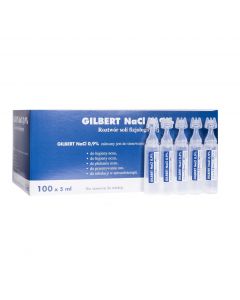 Gilbert NaCl 0,9%- sól fizjologiczna 5ml ampułka - zestaw 5 szt.