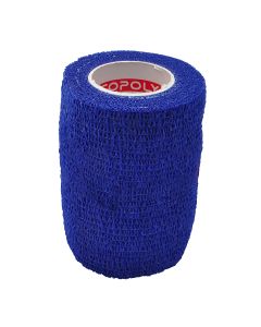 Elastyczny bandaż samoprzylepny COPOLY niebieski - 7,5 x 450 cm